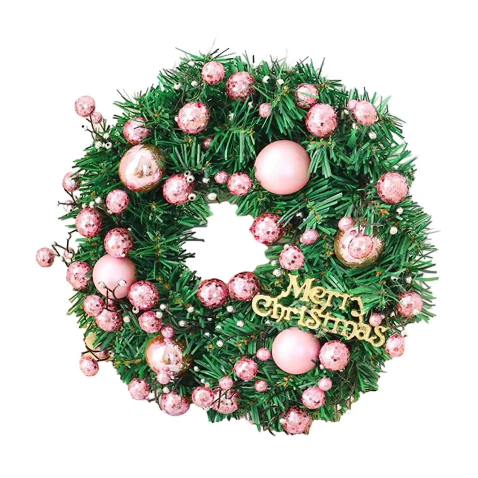 Artificial Christmas Wreath Front Door Hanging Wreath for Window Wall Porch