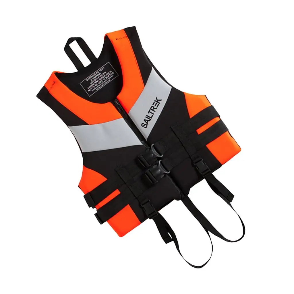 Perfeclan Watersports Life Vest Traditional Neoprene Jacket Adjustable Strap