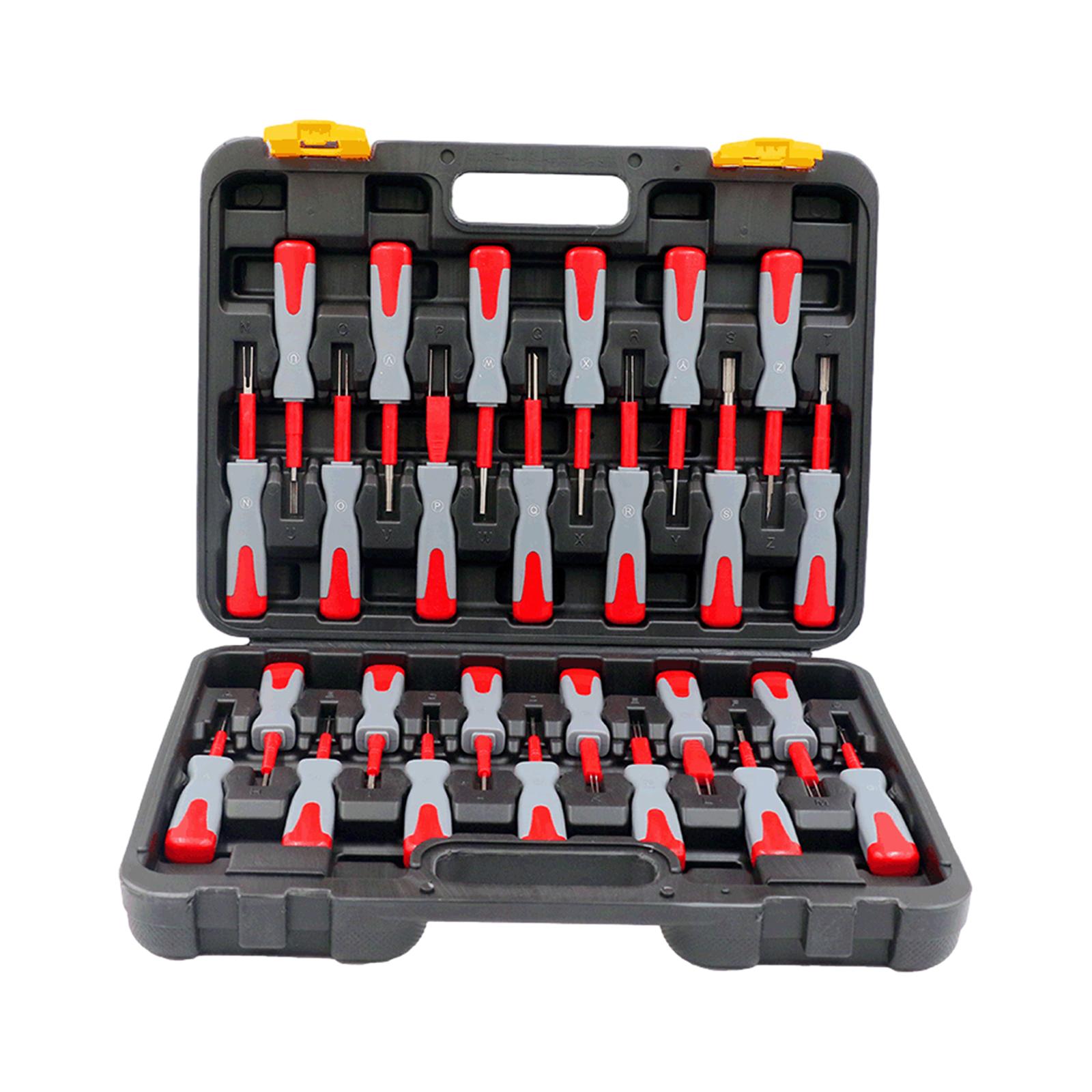 26Pcs Car Terminal Removal Tool Kit for Car Connector Terminal Carrying Case