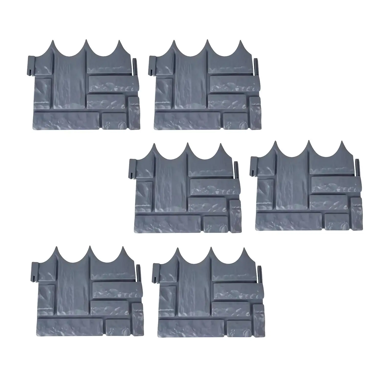 6 Pieces Garden Imitation Stone Fence Sturdy for Patio Landscaping Garden