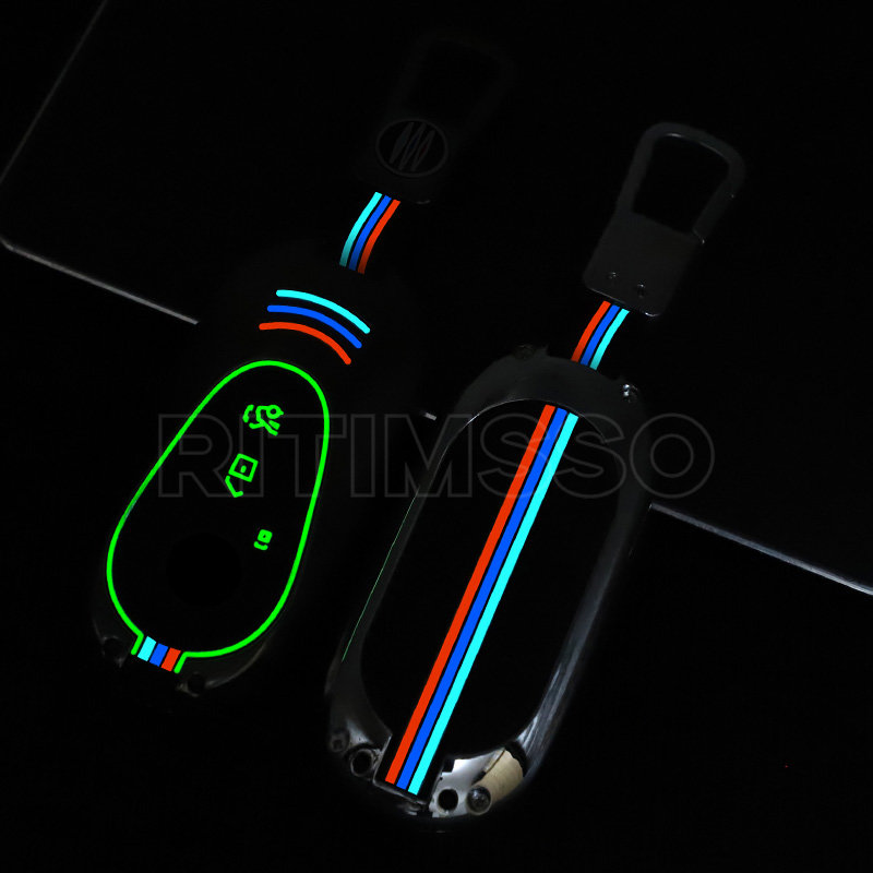 Nuova custodia per chiave a distanza per auto Shell Fob per Mercedes Benz W223 W206 C S Class S400 S400L S450 S450L S500 S500L 2021 accessori - S35da87fee964495a9f7c653cdb4b19667