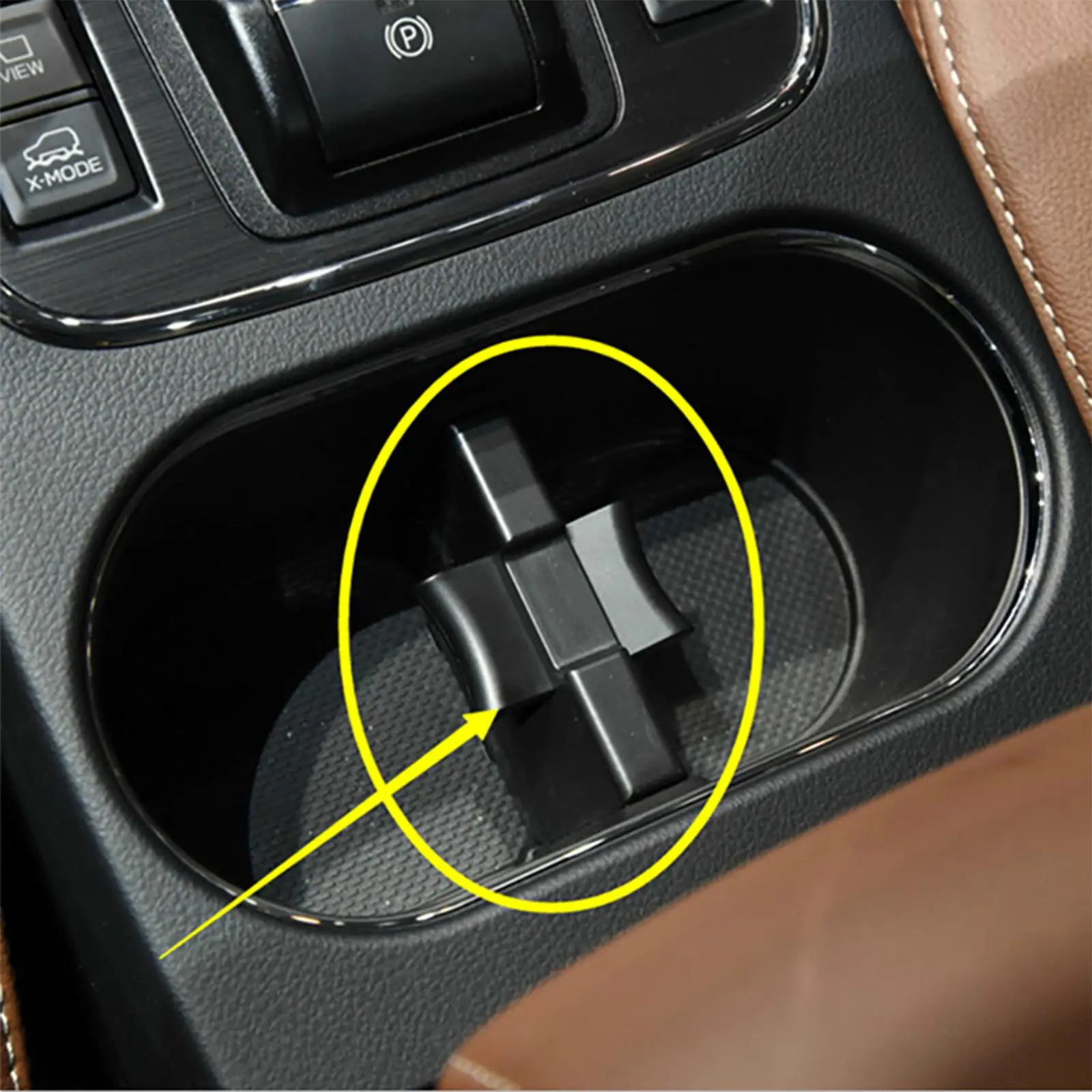 92118Aj000 Spare Parts Foldable Black Adjustable Center Console Cup Holder