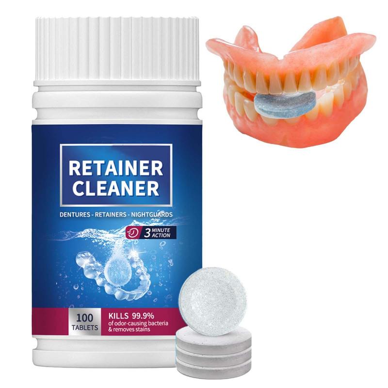 Best of Oral Cleaning Care 100 Tabs Denture Cleaner Tablet Cleansing Tablet For False Tooth Cleaning Tablet For Retainer Fresh Breath Reviews & Tips