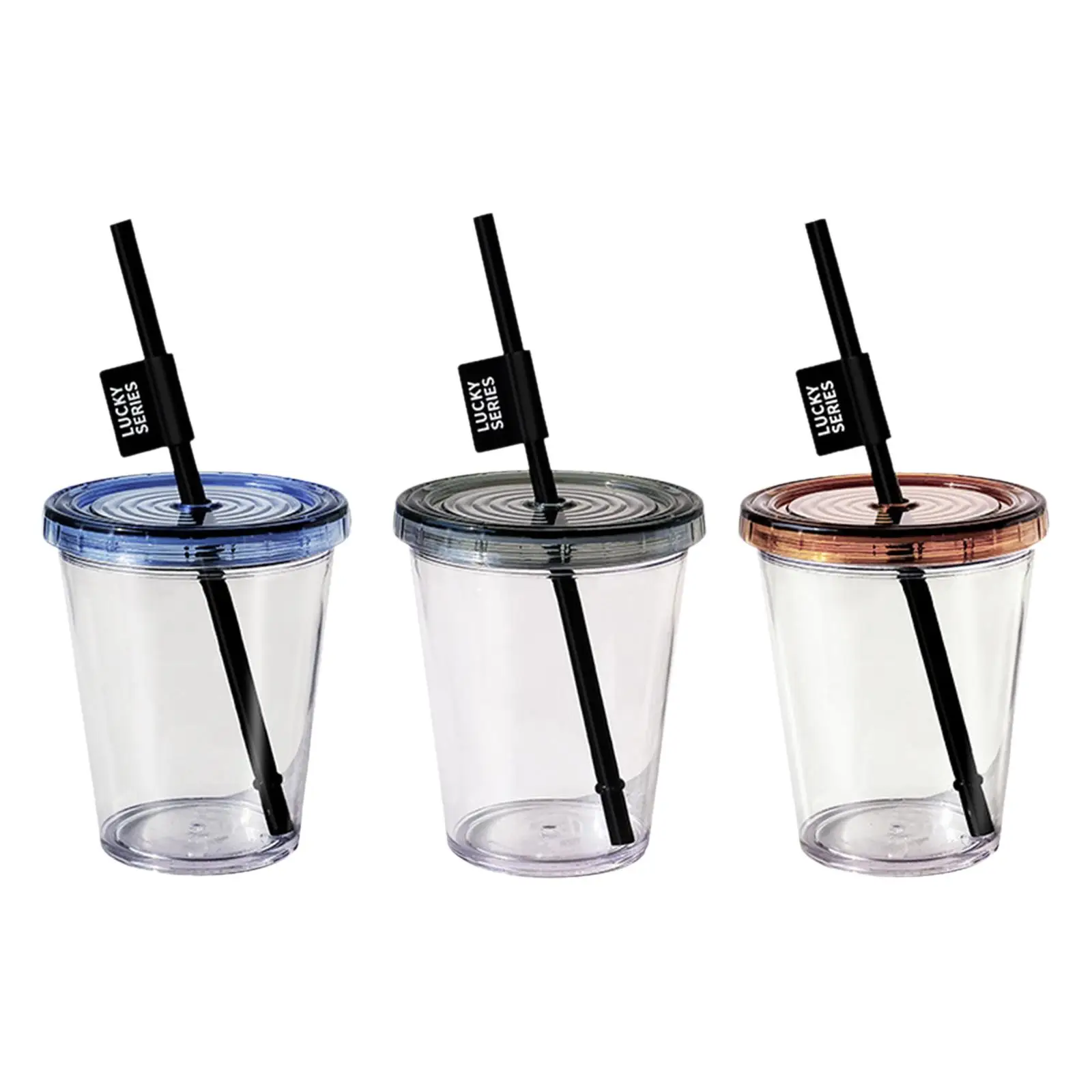 Modern Clear Plastic Cup with Lid and Straw Large Capacity Drinks Kettle Drink Bottle for Thanksgiving Grand Event Lemonade Beer