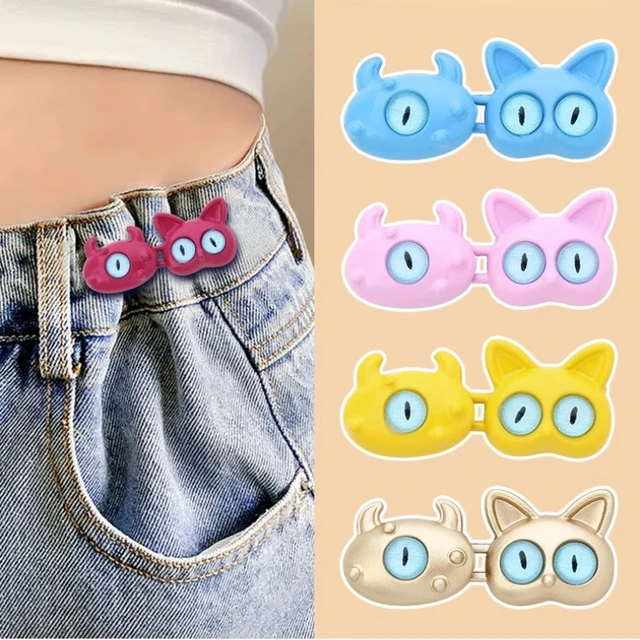 Nail-free Metal Jeans Button Snaps Detachable Pants Clips Buttons Pins DIY  Waist Tightener Clothing Buckles Sewing Tools - AliExpress