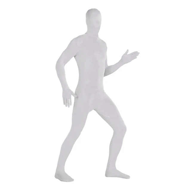 Full Bodysuit Unisex Spandex Stretch Adult Costume Zentai Disappearing Man Body  Suit