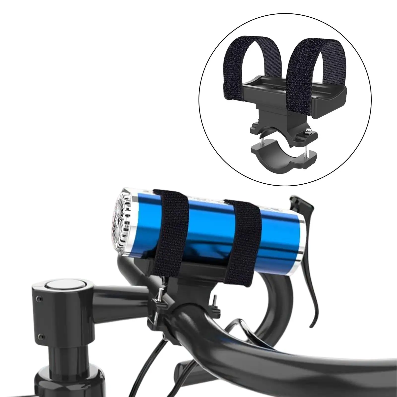 Bike LED Headlight Speaker Bracket Adjustable Belts for Mountain Bike