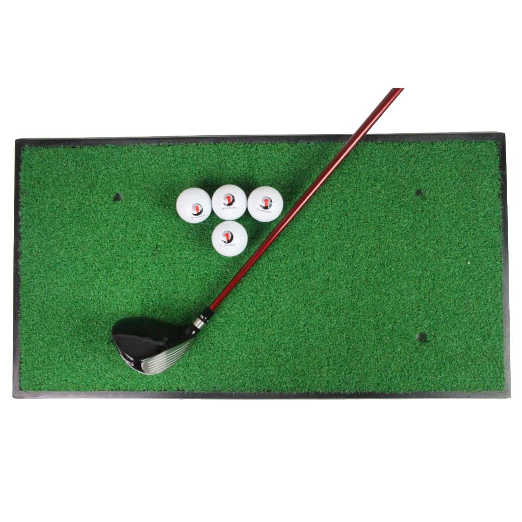 Sturdy Golf Turf Mats Standard Residential   with Anti-Slip Rubber Base and 4-Holes