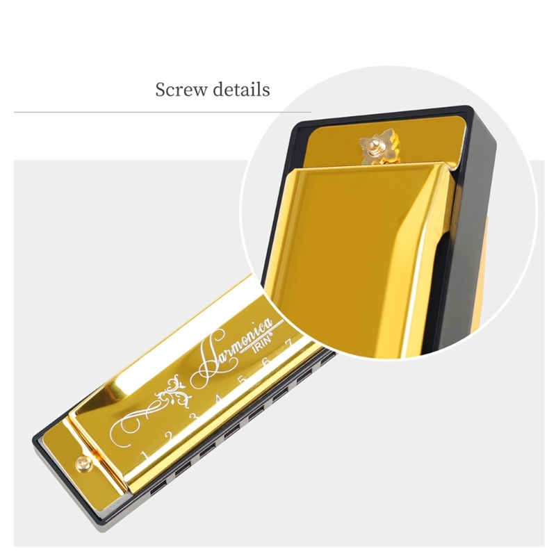 Description Picture 5 of item10Hole 20Tones Harmonica Blues Harps Mouth Organ Easy-playing Musical Instrument