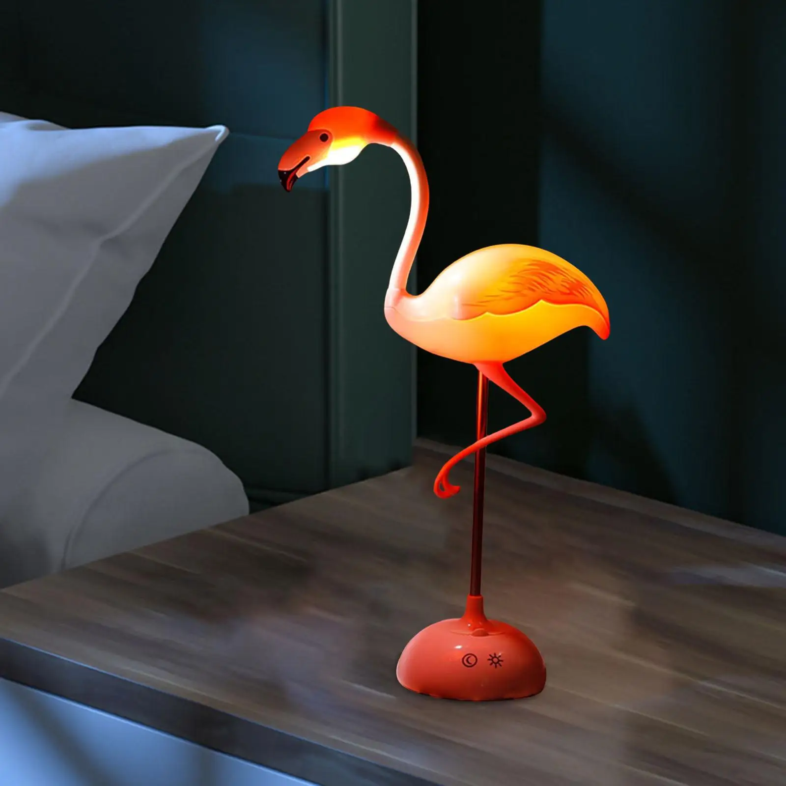 LED Flamingo Night Light Decorative Bedside Table Lamp for Dorm Decoration