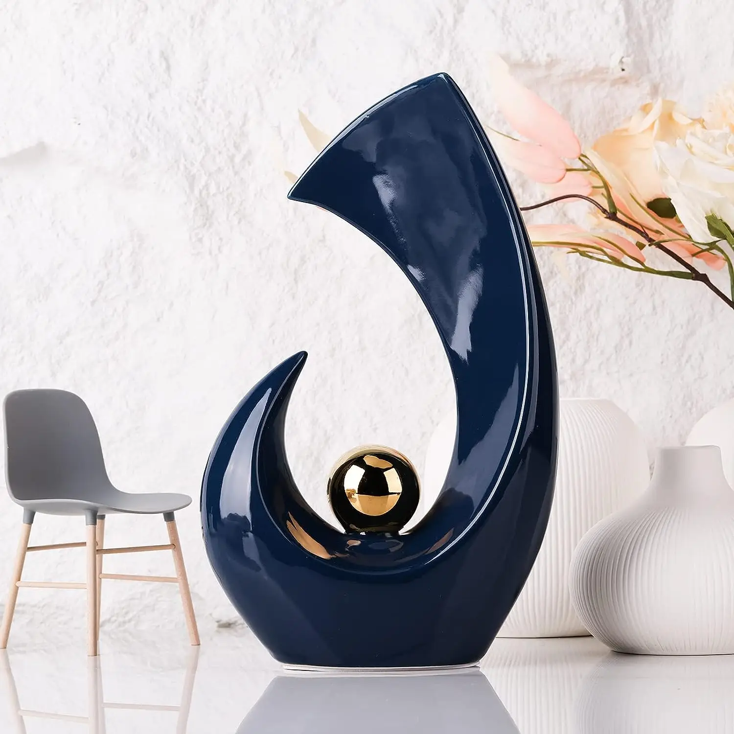 Abstract Ceramic Statue for Home Decor Modern Art Sculpture Dining Table Interior Decoration Living Room Home Decor Accessories