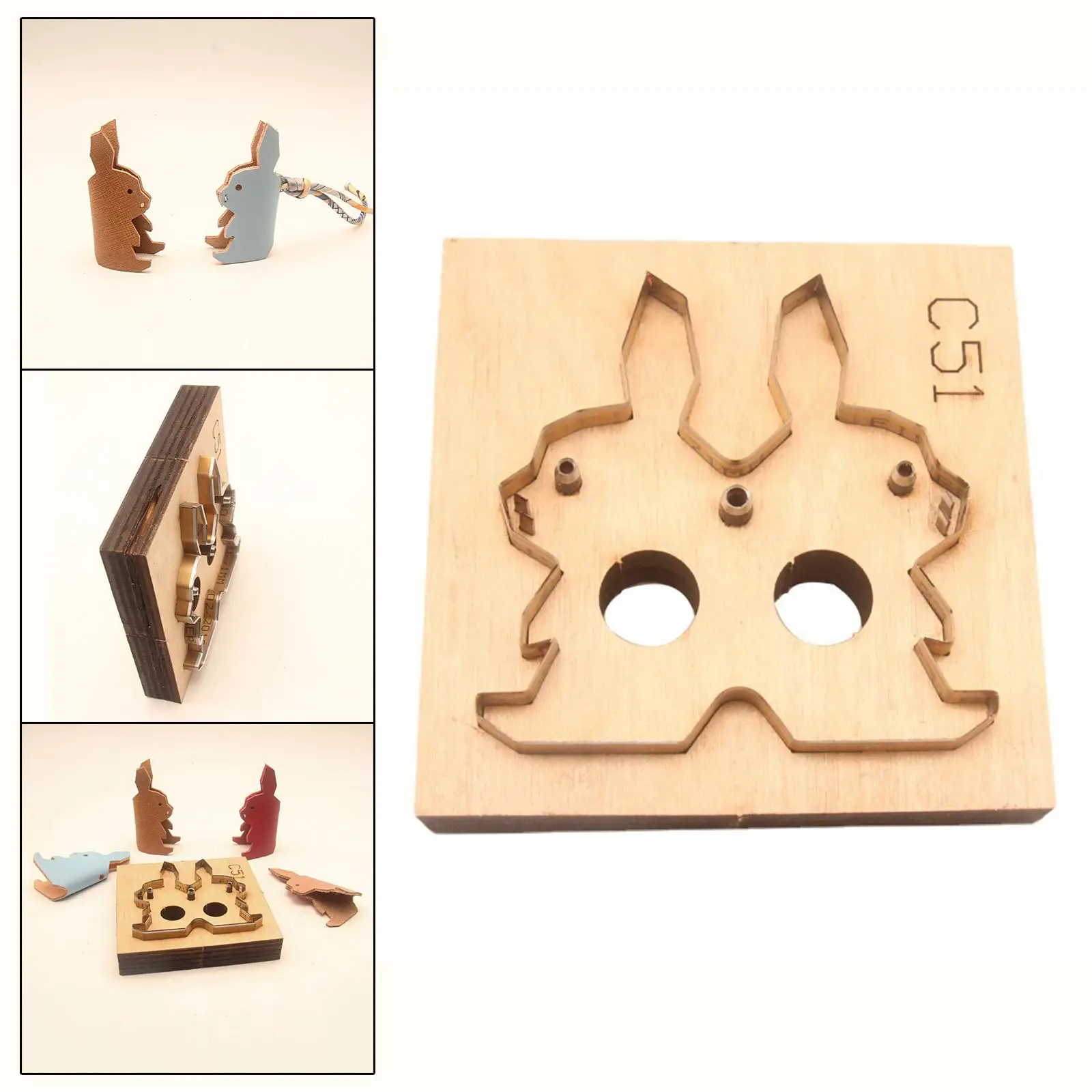 Leather Cutting Die Mold Portable Stable Multipurpose Practical Making Stencil Handmade for Househld Beginner Studio Accessories