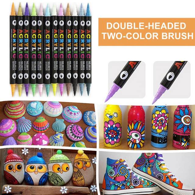 Double-Sided Water-based Brush Pen - 12 Color Set — Stationery Pal