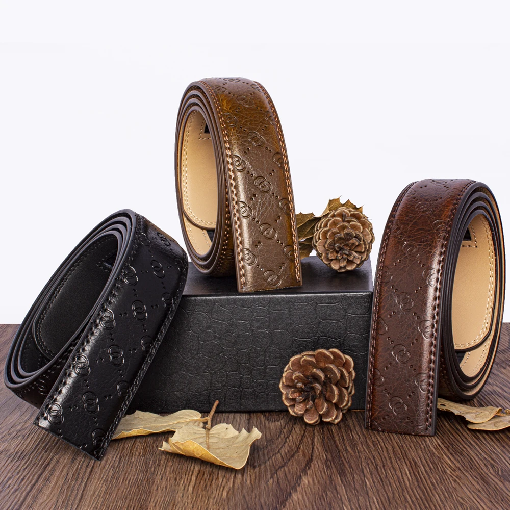 Title 7, Belt men Leather Genuine belt Metal Automatic ...