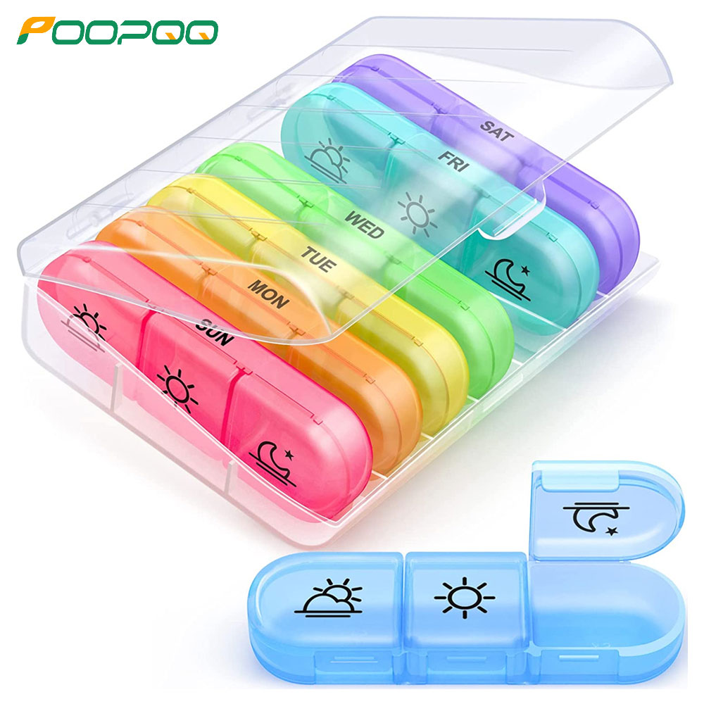 Best of Weekly Pill Organizer 3 Times A Day, Portable Travel Pill Box 7 Day With Large Pill Containers, Light-Proof Pill Case For Vitamins Reviews & Tips