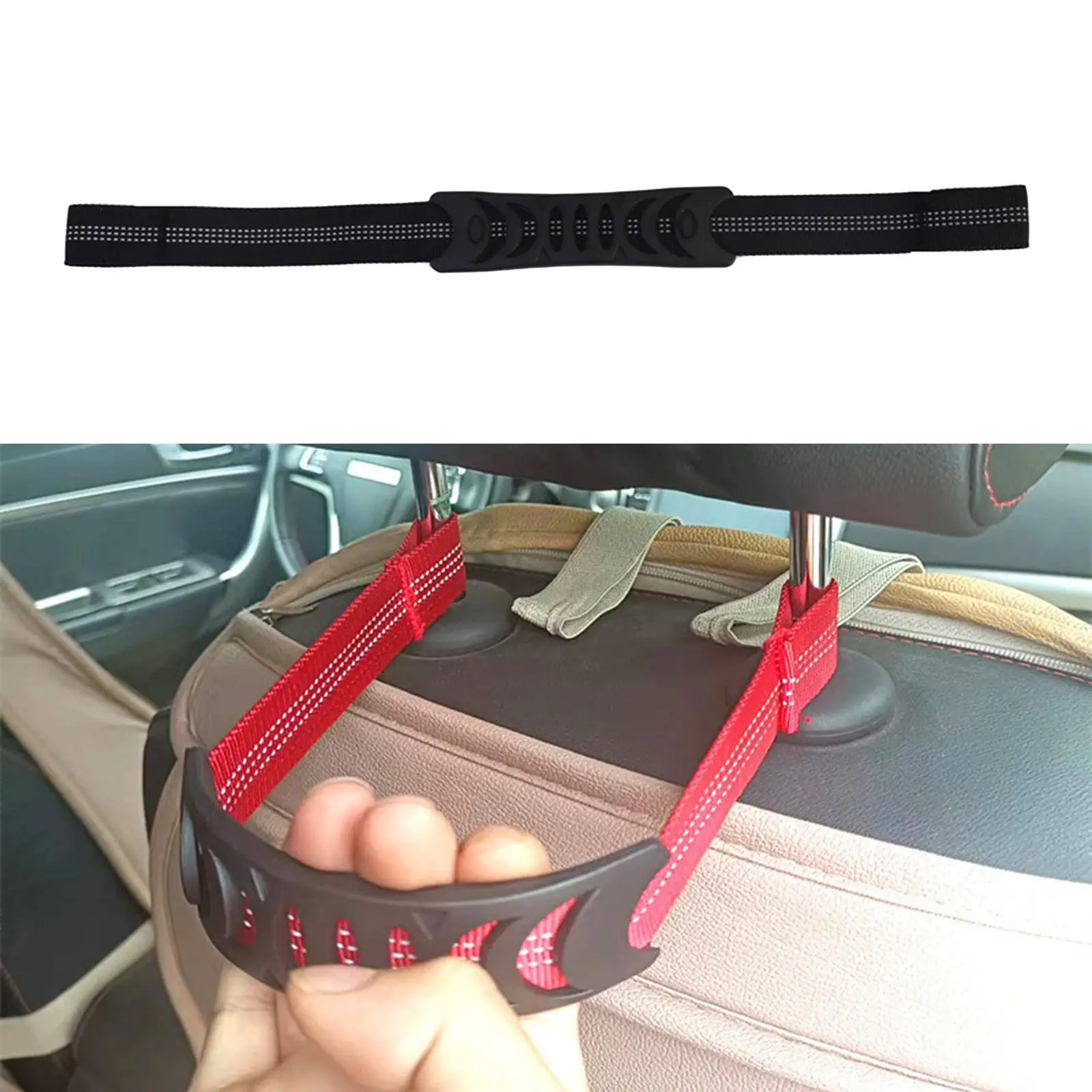 Front Headrest Grab Handle Holder for Truck Nylon Accessories for SUV Seat