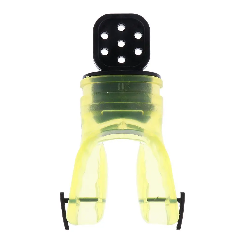 2 Scuba Diving Dive Snorkel Malleable Bite Mouthpiece Regulator Green / Yellow