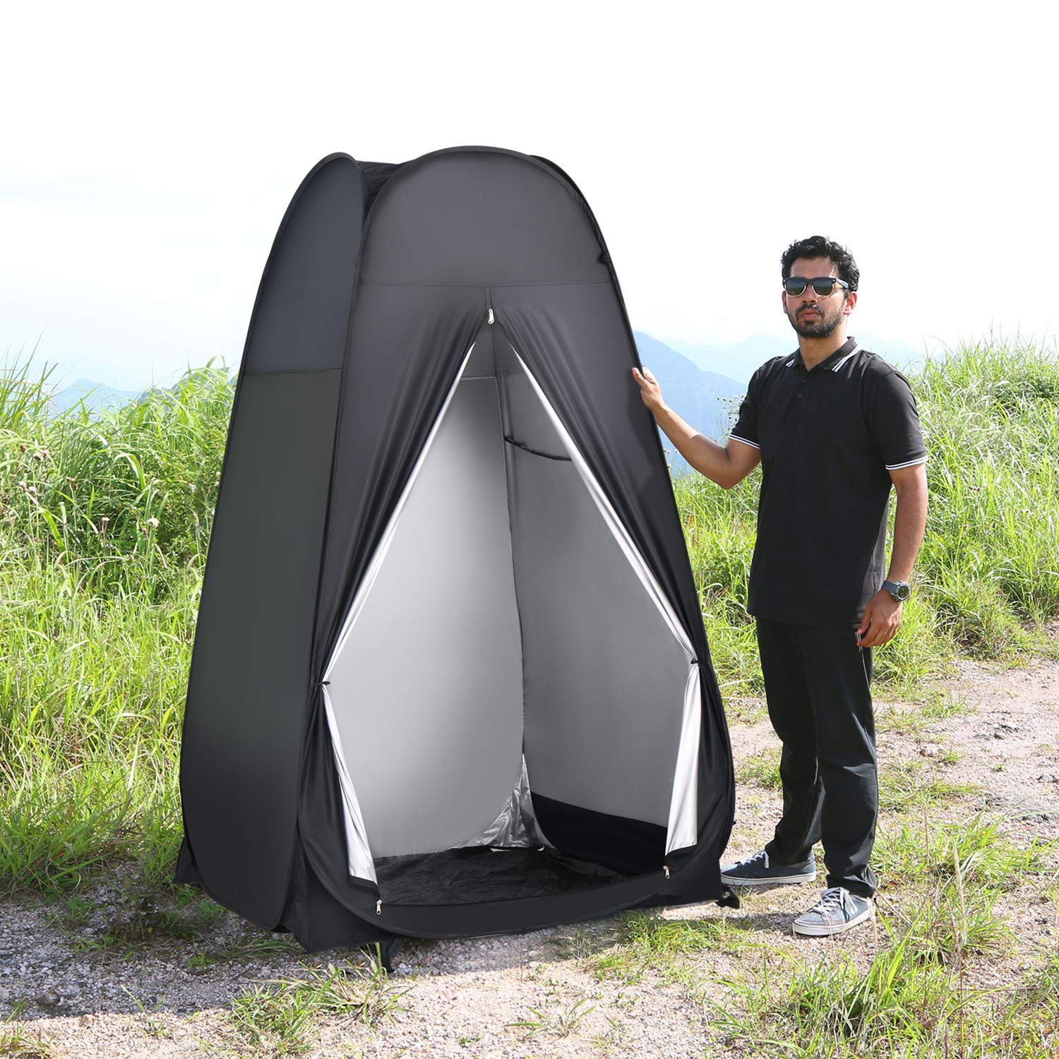 Tenda mudança automática para acampamento ao ar