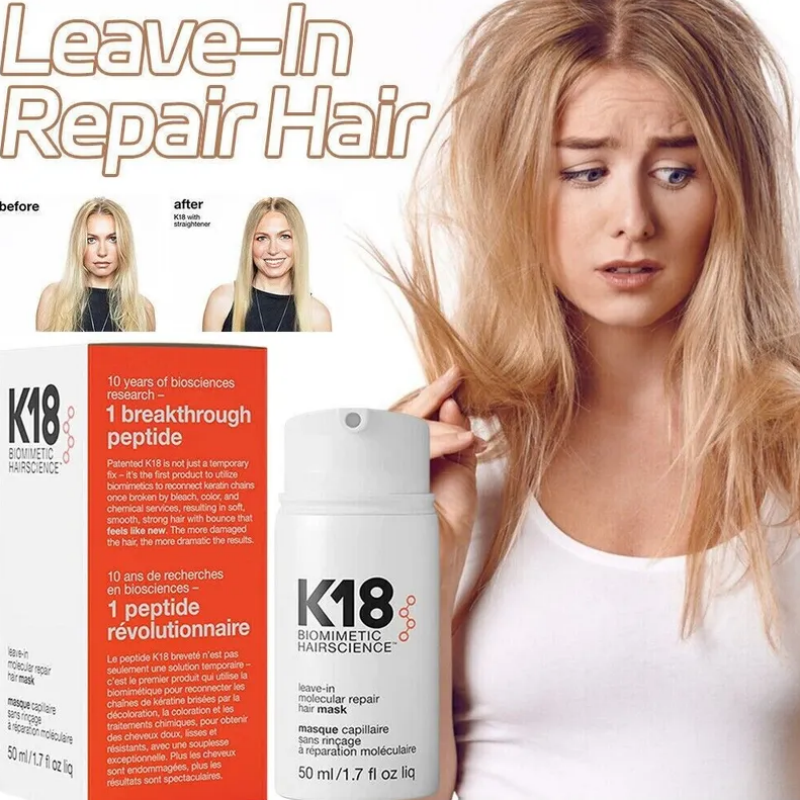 Best of 50g K18 Leave-In Molecular Repair Hair Mask Deep Repair Keratin &amp; Scalp Treatment Damage Restore Soft Smooth Hair Care Product Reviews & Tips