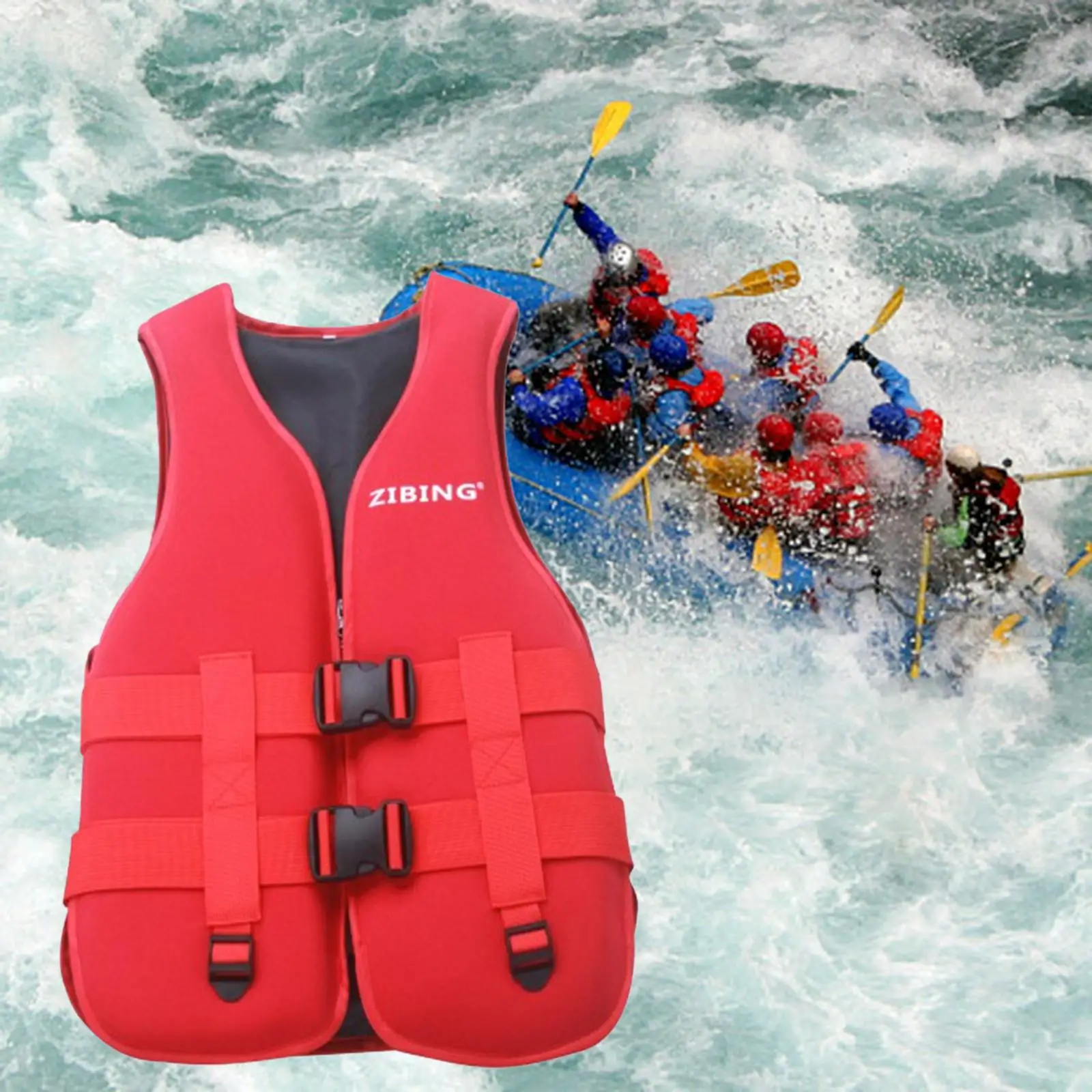 Life Vest Children Adjustable Men Women Drifting Life Jacket Buoyancy Swimming Flotation Device for Surfing Kayaking