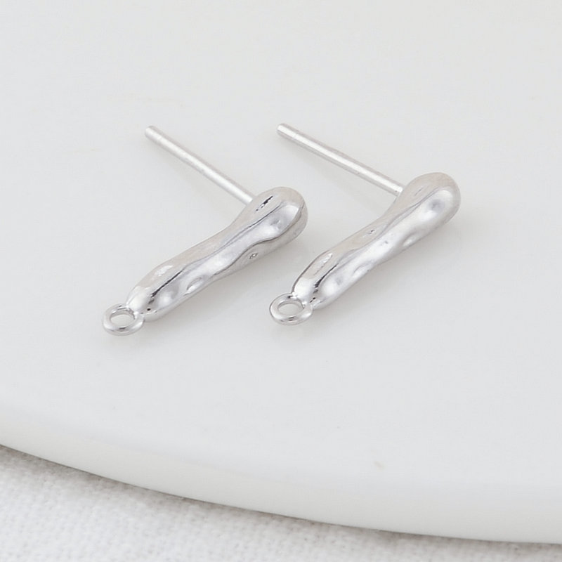 3*14,5mm 14 Karat vergoldet Messing Stick Ohr stecker hochwertige DIY DIY Schmuck machen Suche Zubehör – Detail 5