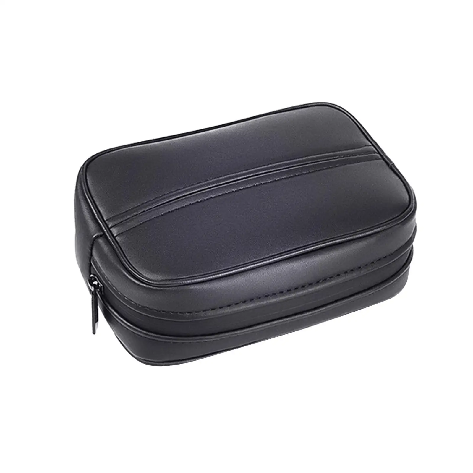 Car Armrest Box Tissue Holder Tissue Bag Case PU Leather for Backseat