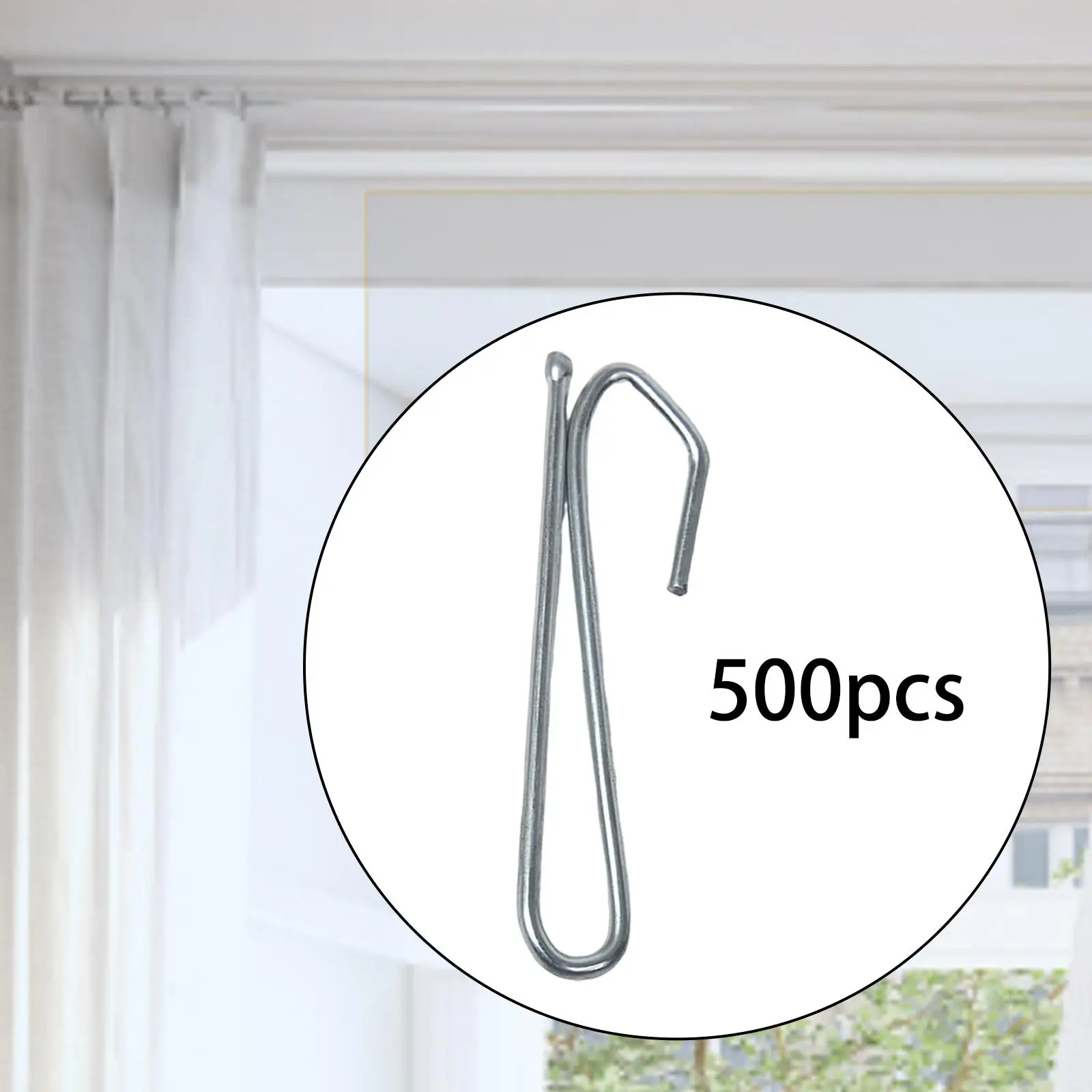 Iron Drapery Hooks Pins Curtain Hangers Curtain Hook for Home Door Drapery