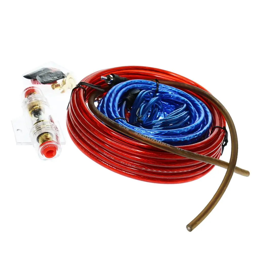 Brand New Audio Subwoofer Amplifier AMP Wiring Wire W/ 60A Fuse Holder