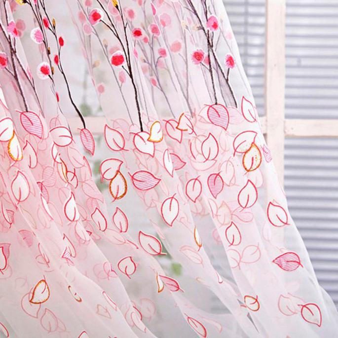 Title 5, 1 PC Curtain with Suction Cups Tulle Door Drape...