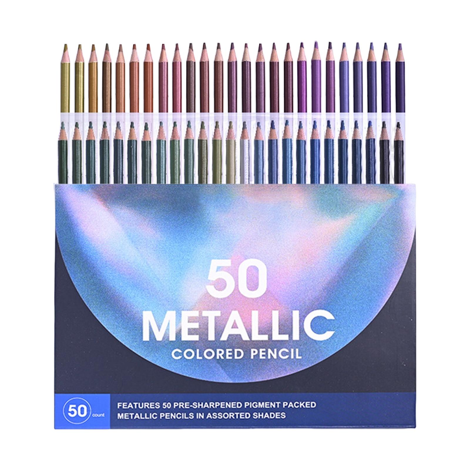 Pre Sharpened Colored Pencils Stationery Coloring Pencil 50 Colorful Drawing Pencils for Adults Students Beginner Artists