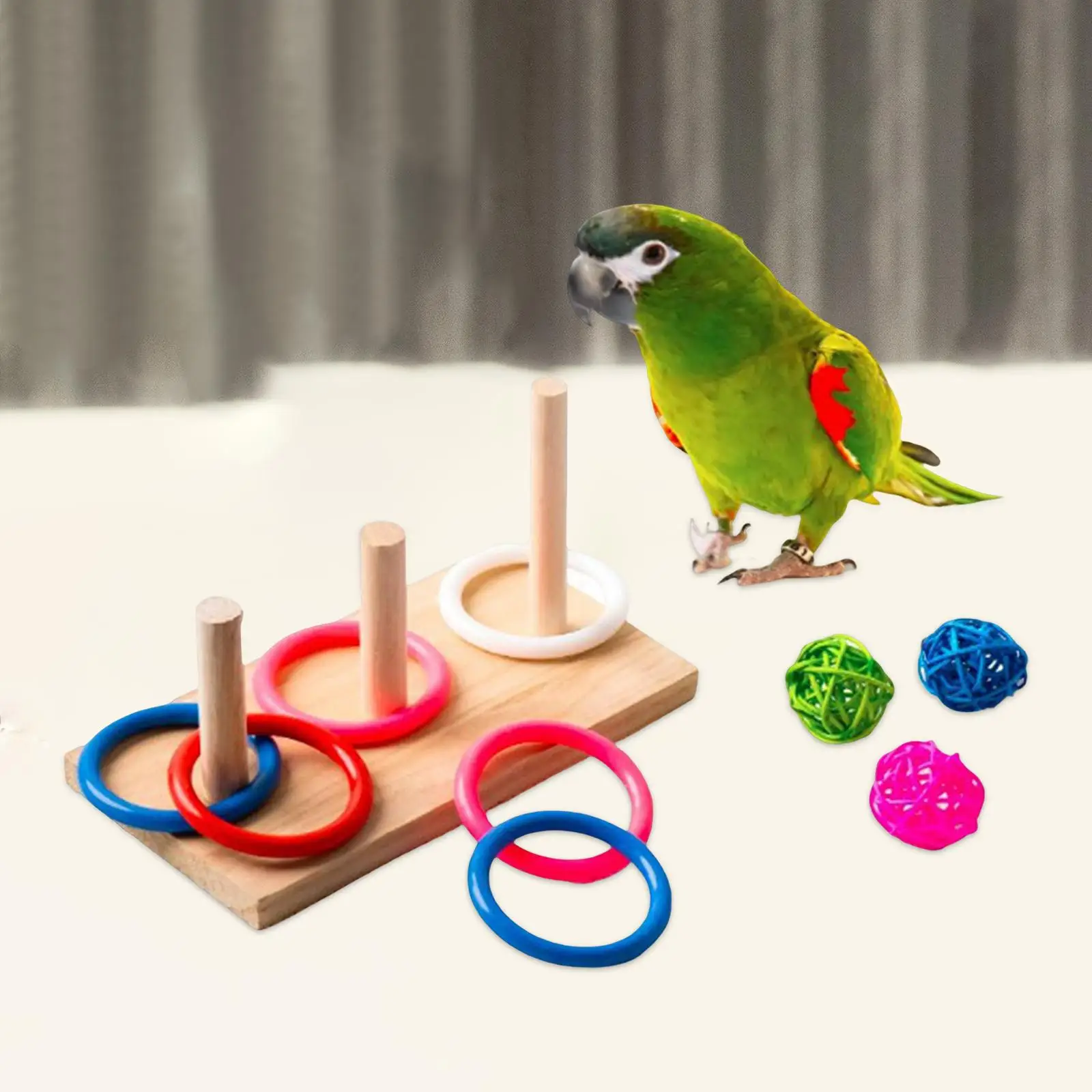 Bird Tabletop Toy Trick Prop Parrot Intelligence Toy for Lovebird Birds Gift