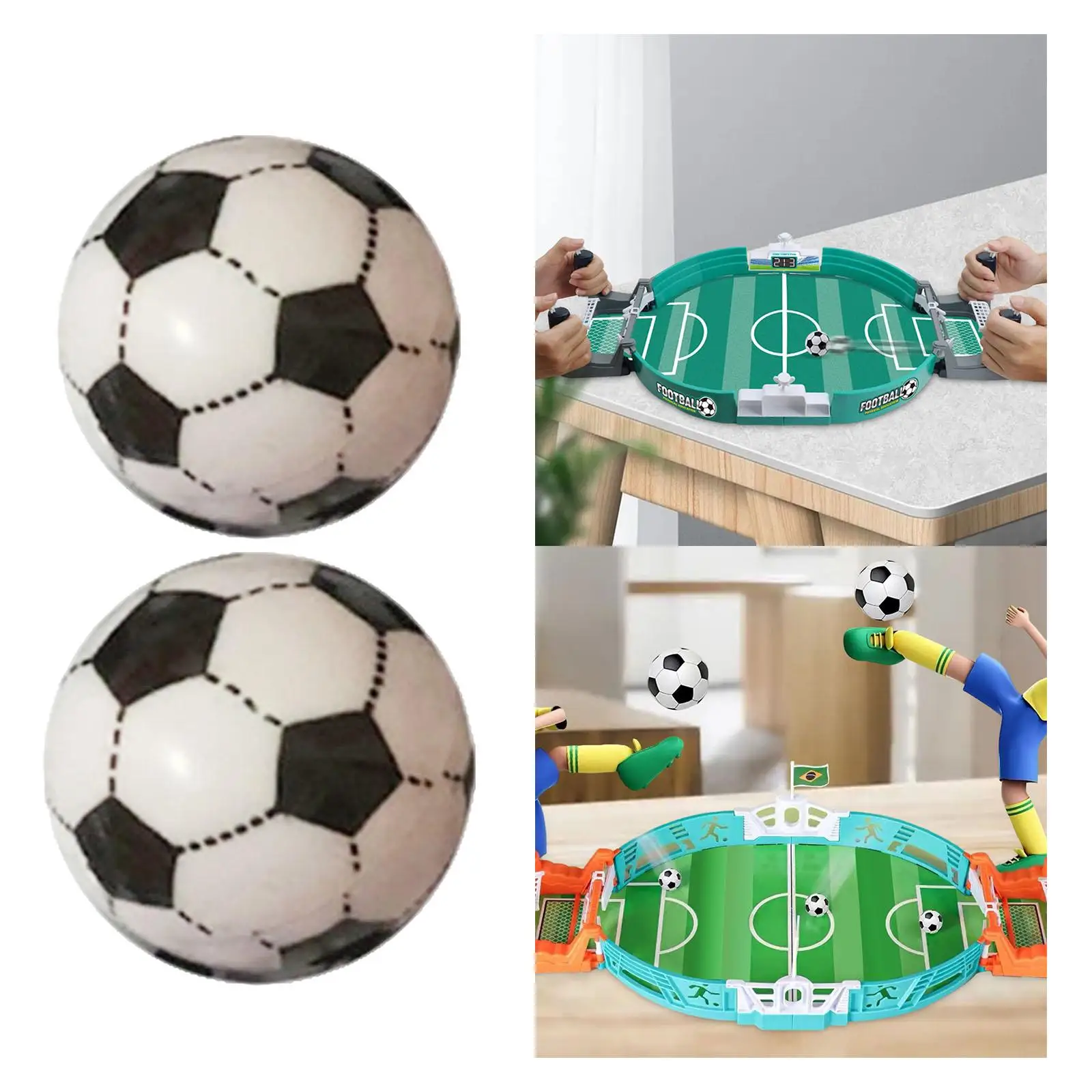 Miniature Table Soccer Ball Durability Tabletop Ball for Standard Foosball Tables