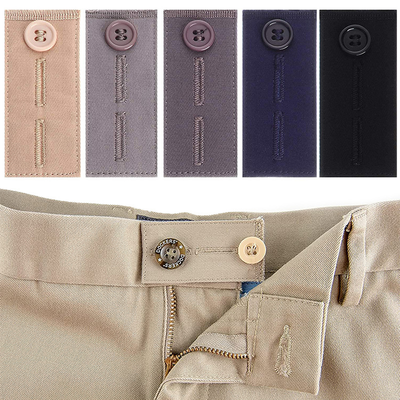 5 stücke Einstellbare Bund Taste Extender Gürtel Taille Band Taste Mit Haken Für Männer Frauen Jeans Hosen Hosen – Detail 6
