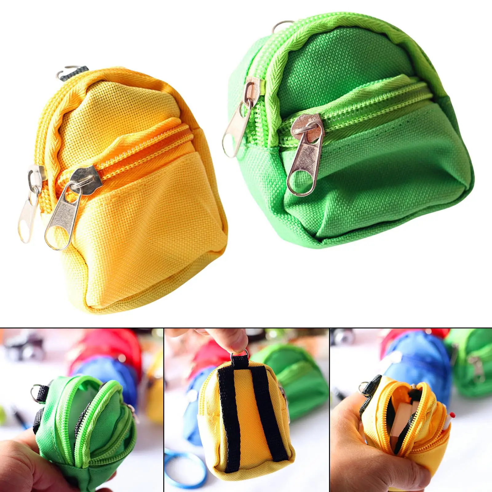 Miniature Doll Backpack Pretend Scene Toy Model for 1/6 1/12 Doll
