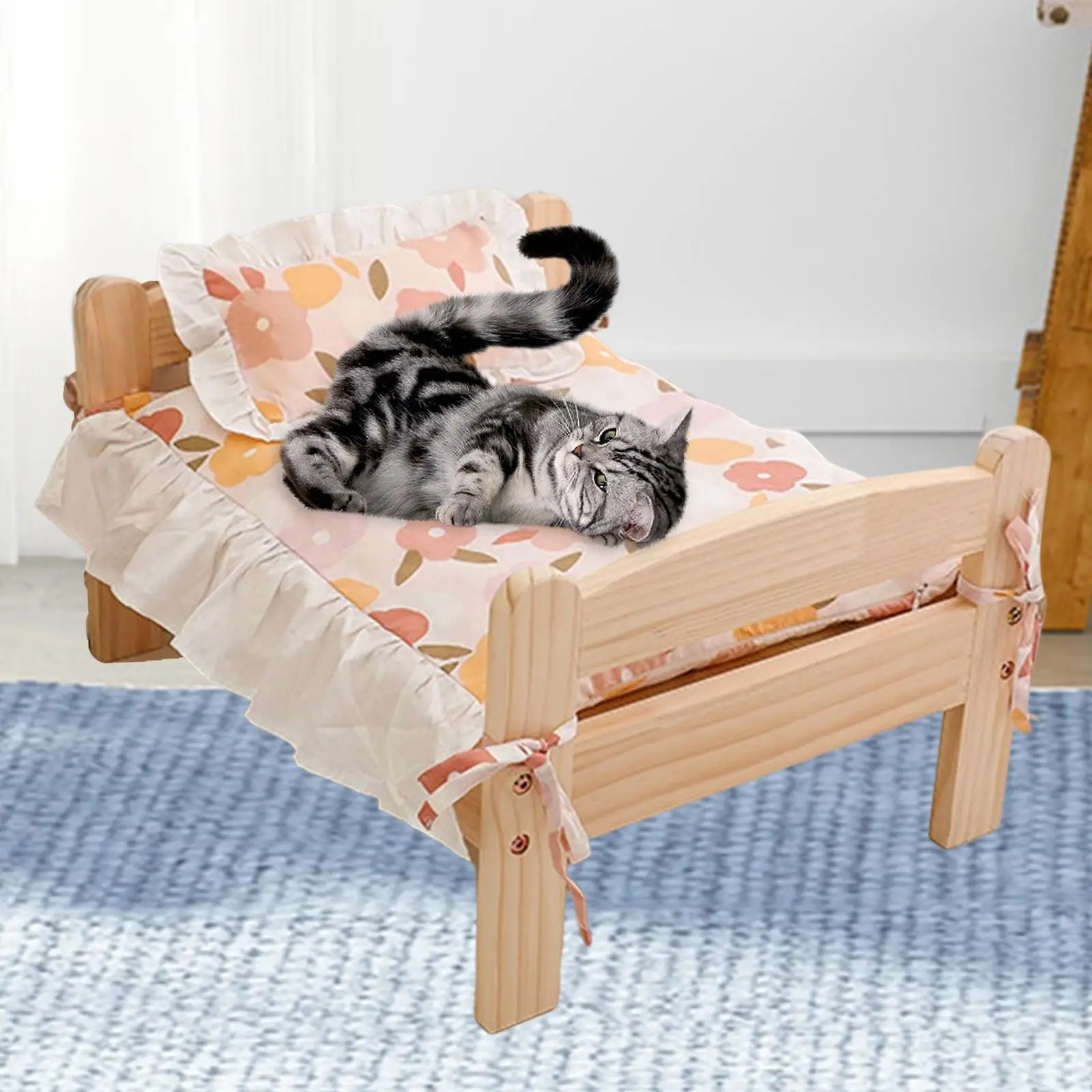 Cat Sleeping Bed, Small Dog Bed Cat Furniture for Indoors and Outdoors