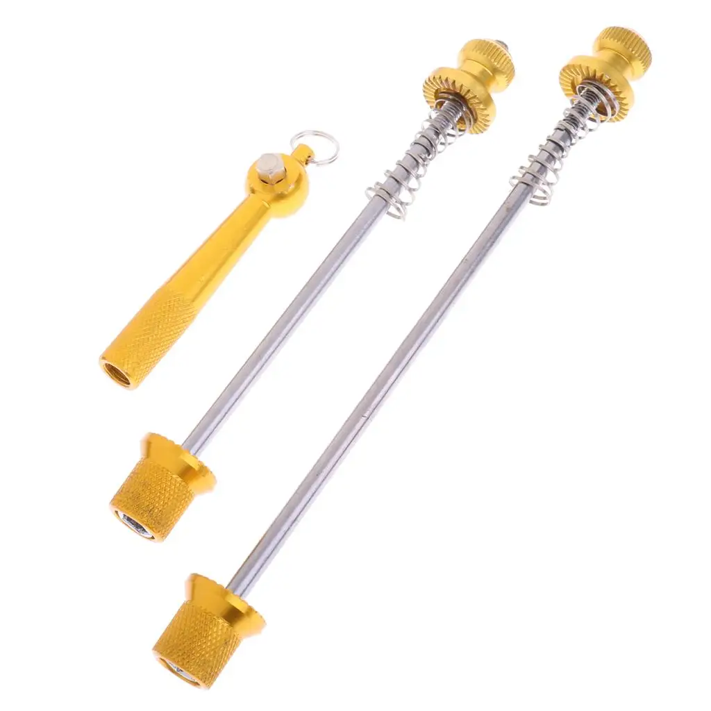 Quick release set for bicycle skewers on rear wheels bicycle accessories
