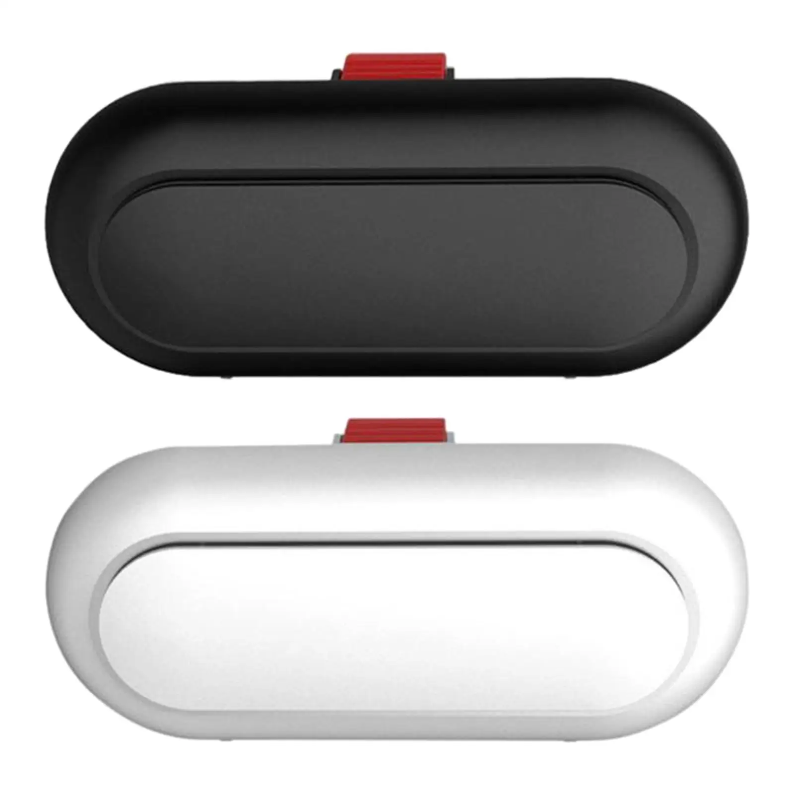 Car Glasses Case Large Capacity Built in Plush Protection Retractable Automotive Accessories ABS Holder Sun Visor