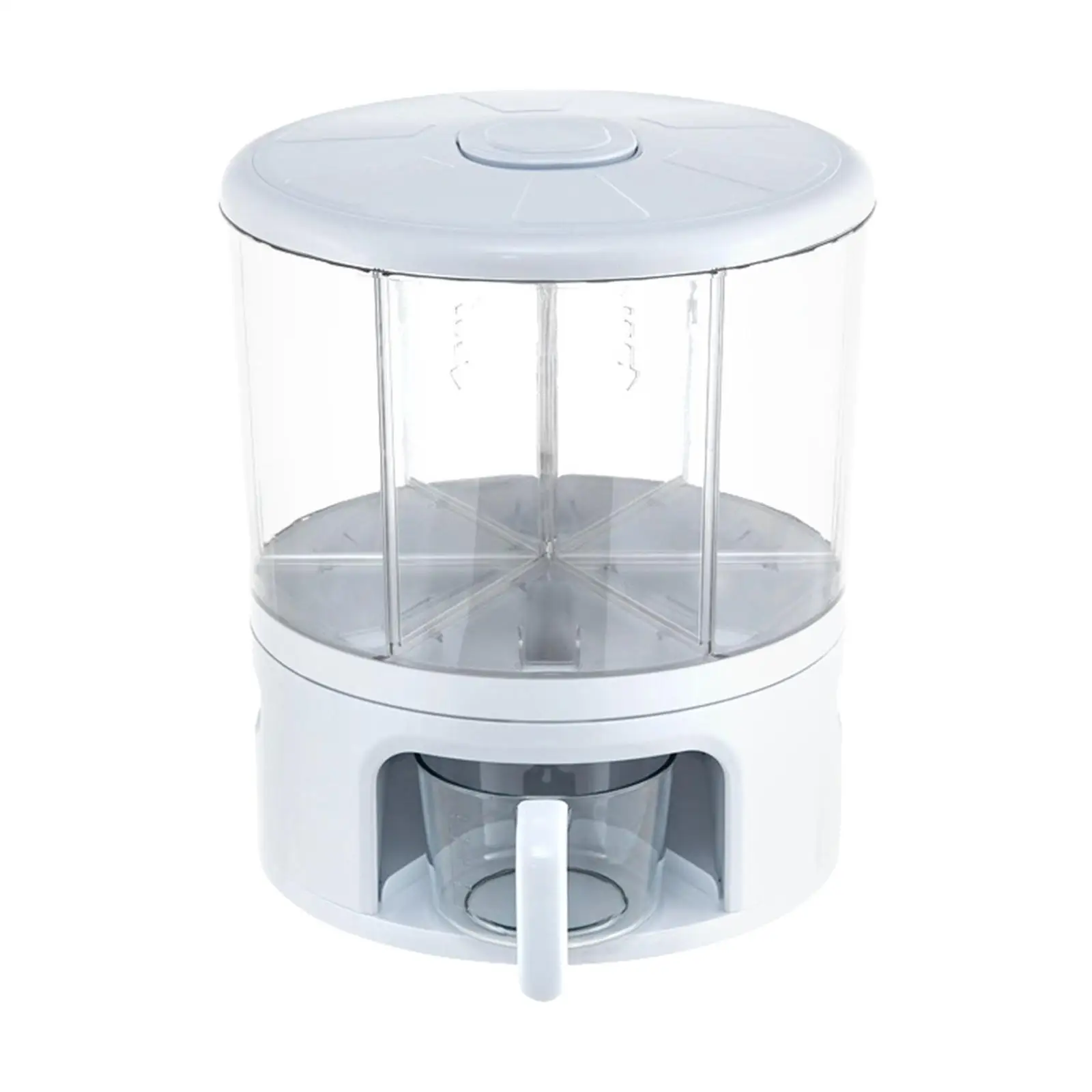 11kg Cereal Dispenser Food Container 360 Rotating Organization Dry Food Storage Box Multifunctional Rice Bucket for Tea Coffee