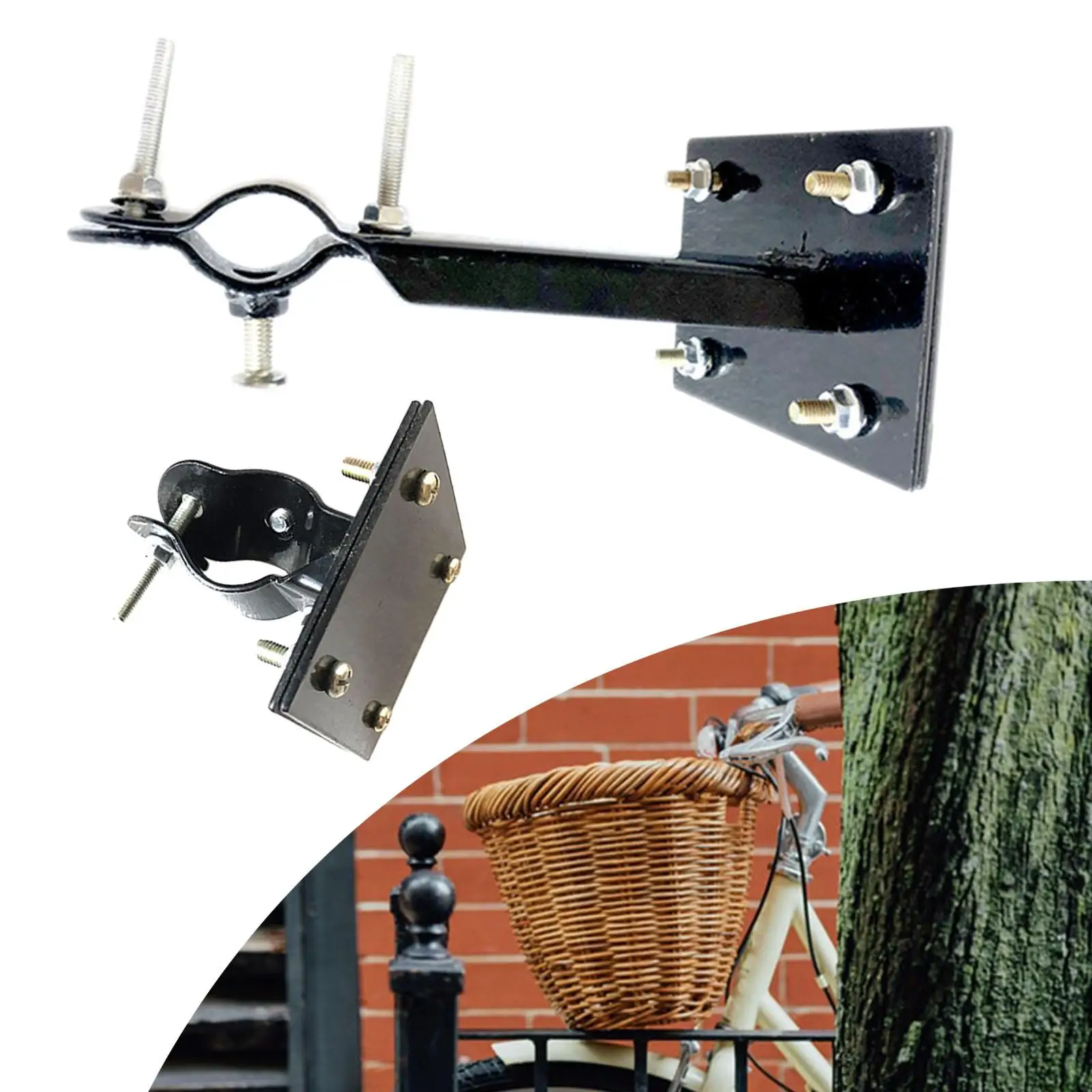 Bicycle Quick Release Bracket Front Hanging Frame Fixing Basket Mount for Cargo Rack, Road Bike