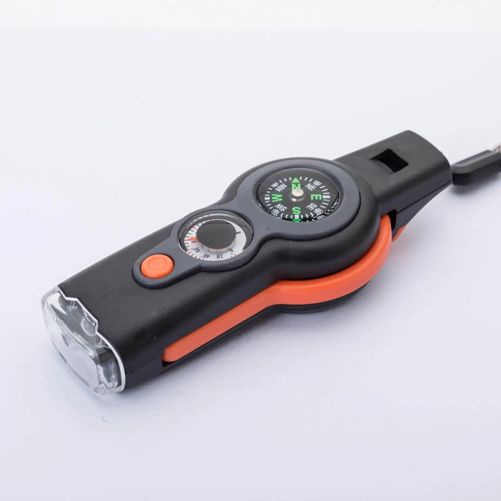 2x7 in 1 Emergency Hiking Safety  Reflector Mirror Flashlight Keychain
