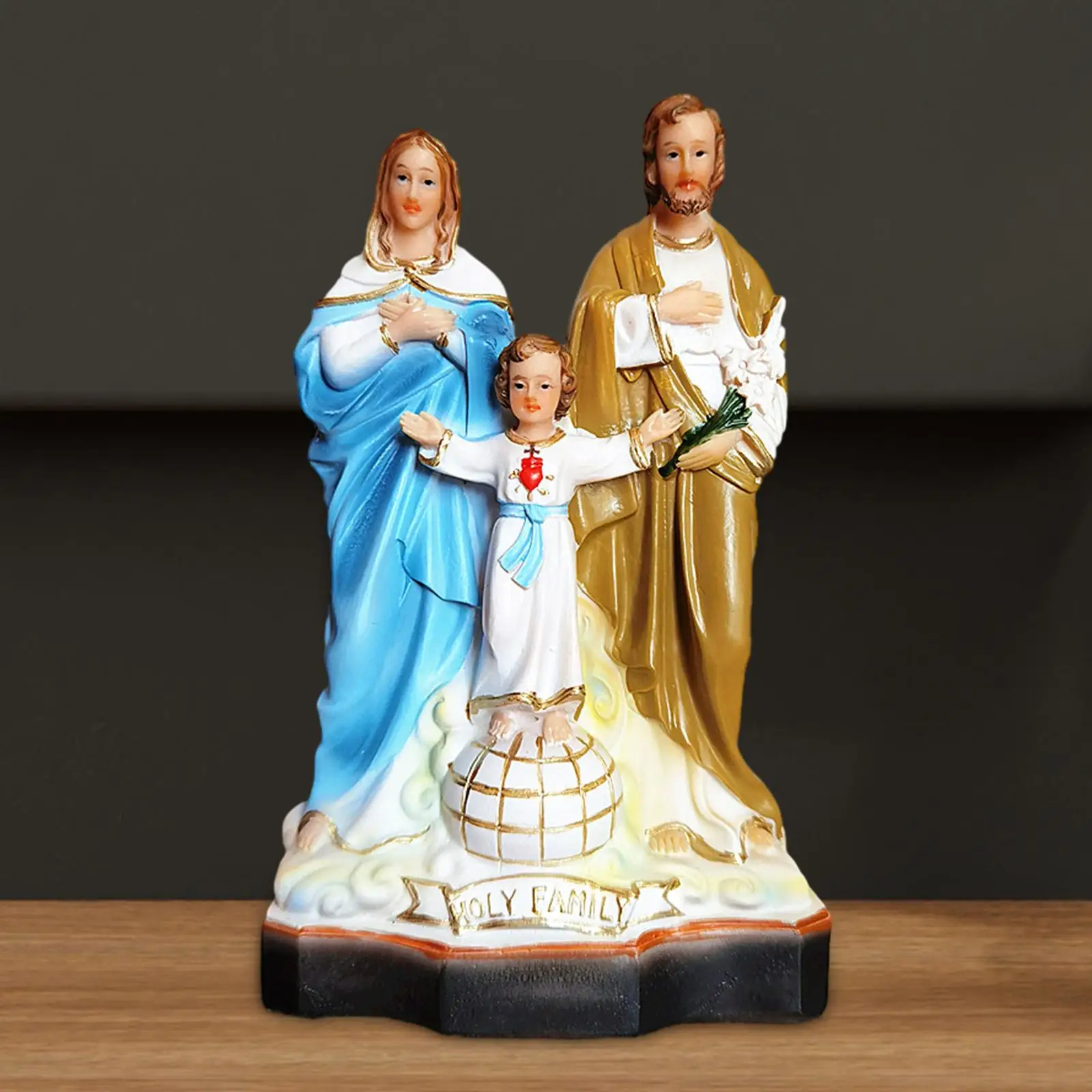 Religious Figure Standing Statue Family Sculpture for Home Office Outdoor