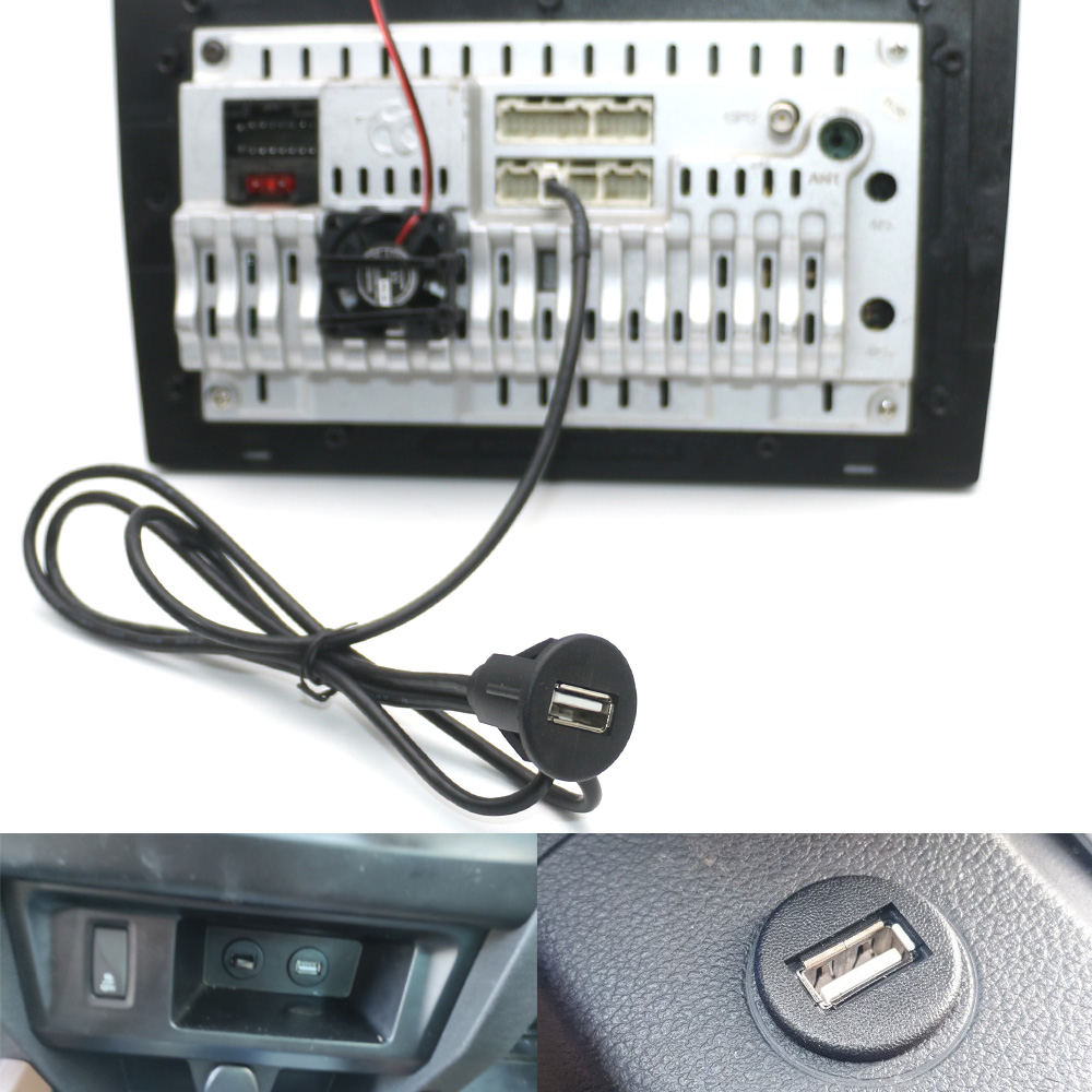 4 6-polige Autoradio-USB-Schnitts telle für Armaturen brett halterung für Android-Multimedia-Player – Detail 9
