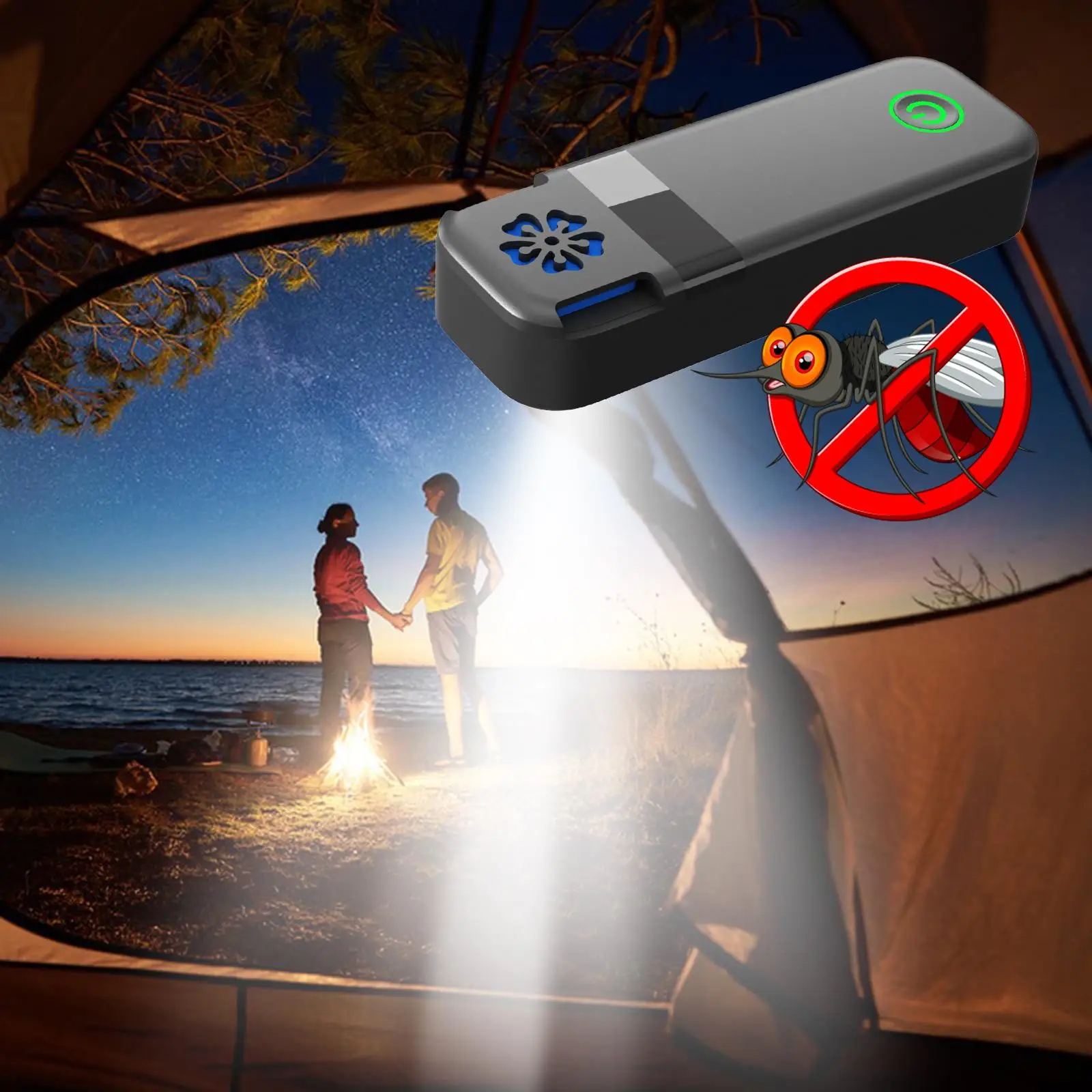Mosquito Repeller USB 15 Repellent Mats for Indoor Fishing Mountaineering