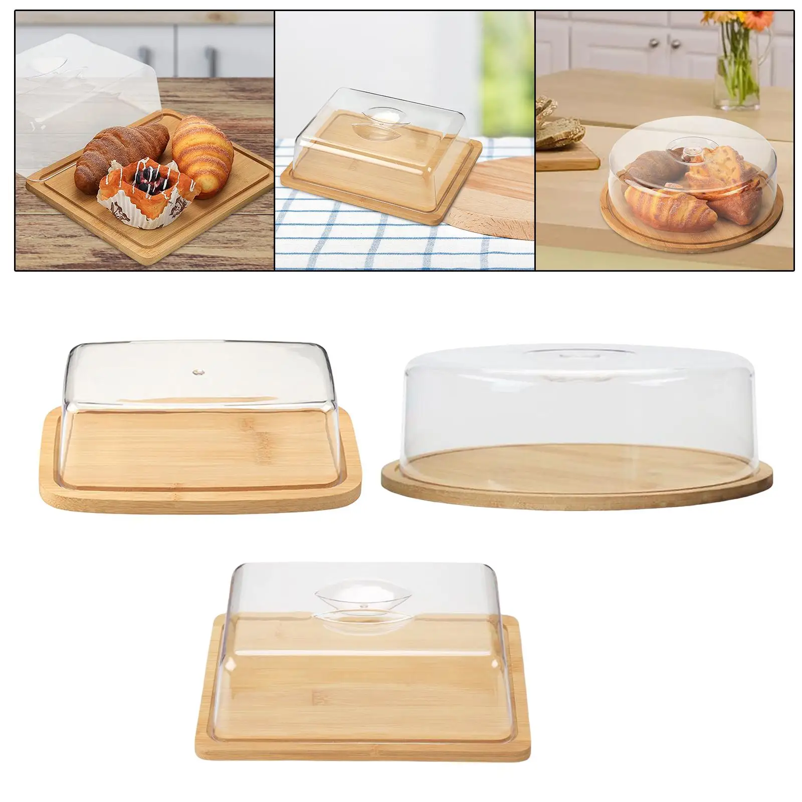 Butter Storage Box with Lid Butter Holder Cheese Server Sliced Vegetable Tray for Refrigerator Kitchen Countertop Vegetable