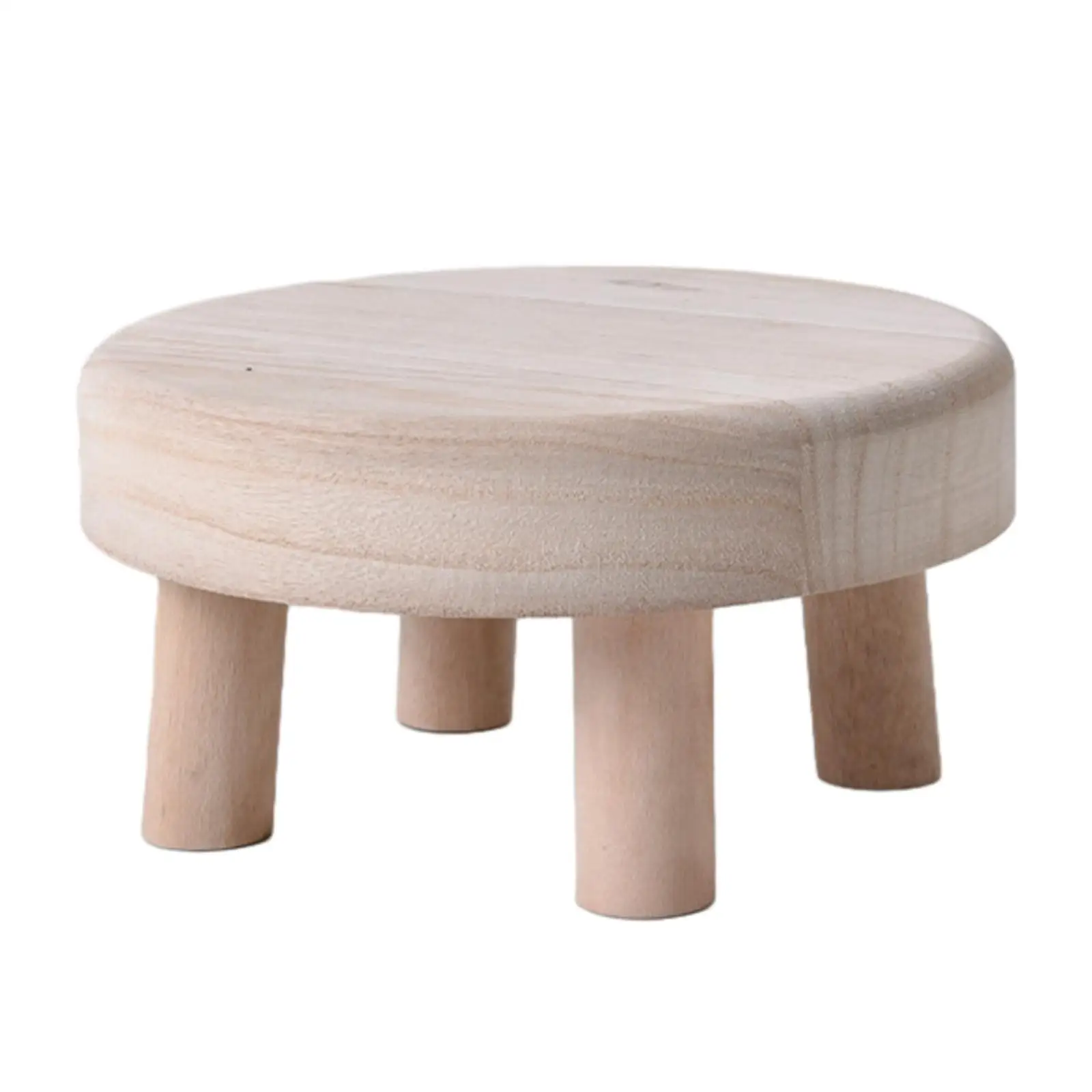 Wooden Flowerpot Stand Bonsai Shelf Step Foot Stool Kids Stool Flower Pot Holder for Living Room Entryway Office Garden Tabletop