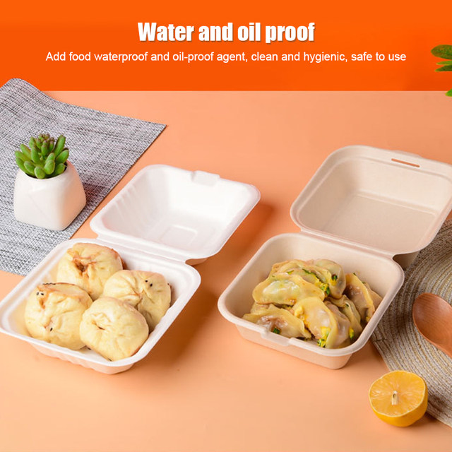 5pcs/10pcs Disposable Paper Meal Box Salad Box Degradable Lunch Box  Environmental Food Takeout Packaging Box 2023 New - AliExpress