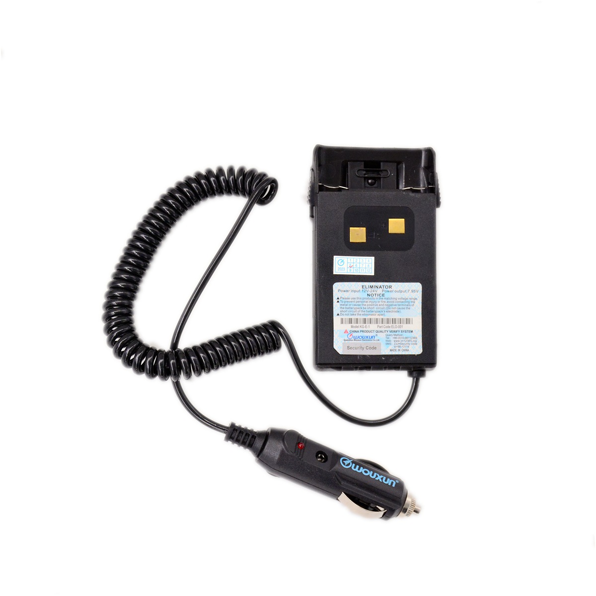 WOUXUN-HAM Radio Battery Eliminator, Walkie Talkie, Carregador