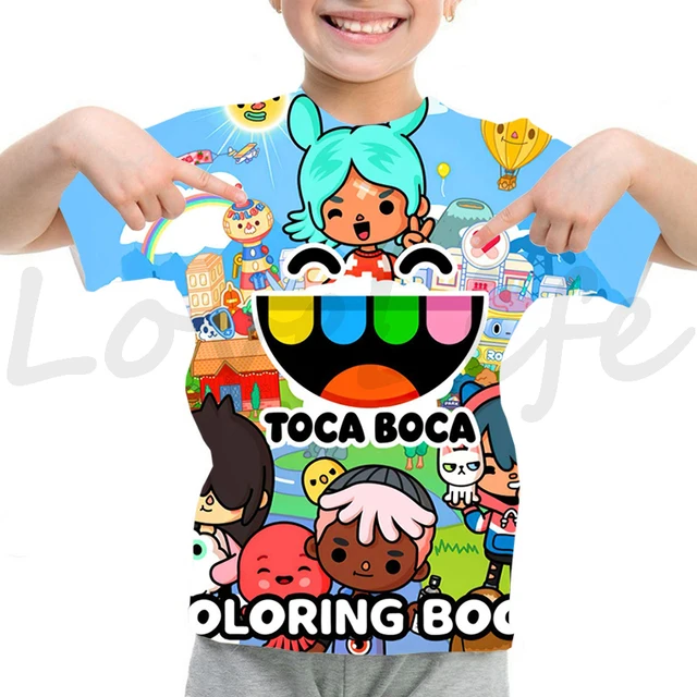 Hot Children Game Toca Life World Tshirt 3D Anime Toca Boca Life World Game  T Shirt Kids Tops Tee Teenager Oversized Streetwear - AliExpress