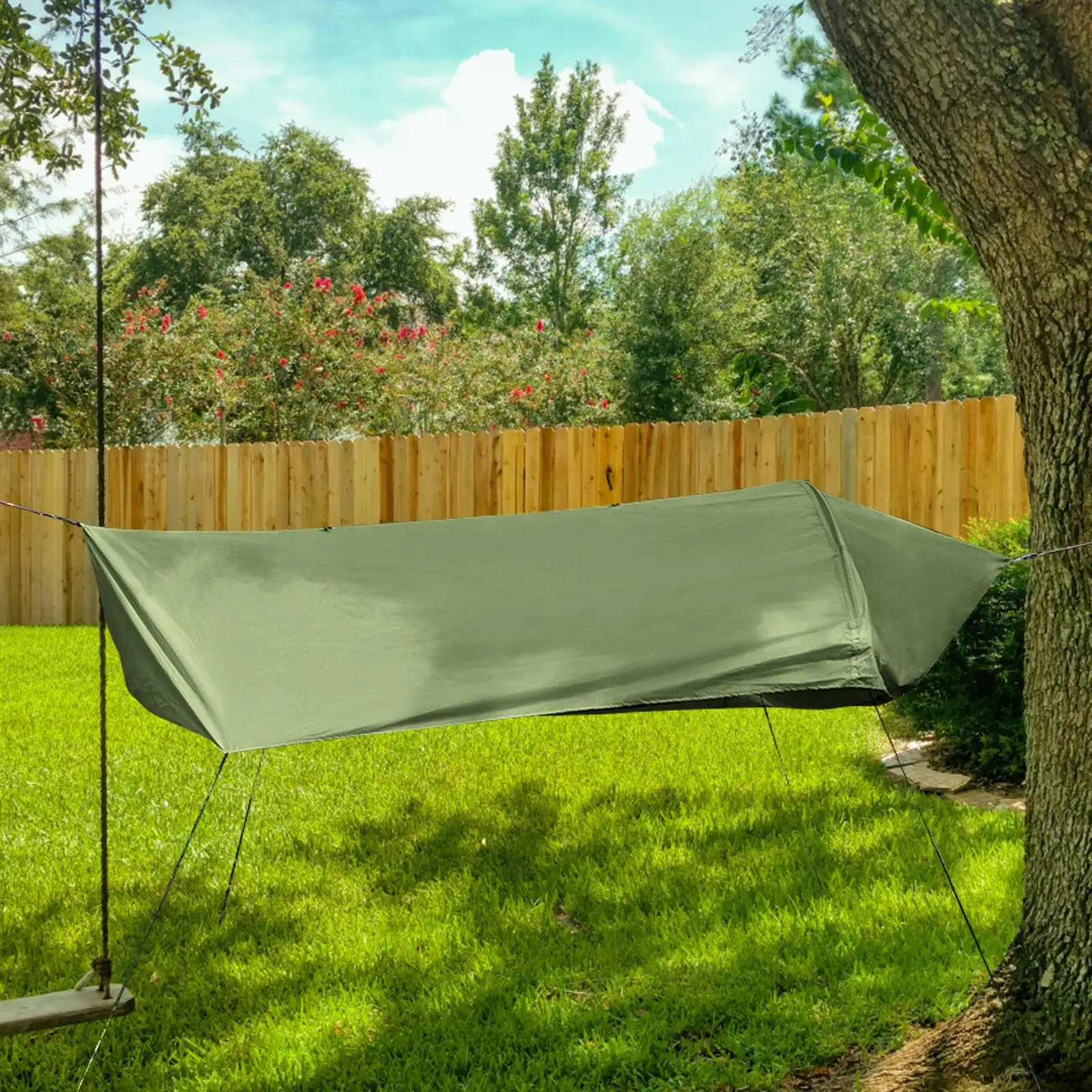 Portable Hammock Camping Hammock Fittings Lightweight Multipurpose Sleeping Bag Net Cover for Backyard Backpacking Hiking Beach