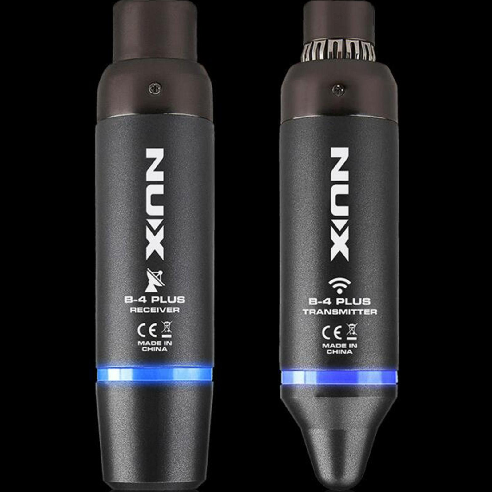 Nux B-4 Plus Audio Transmitter Receiver System Receiver Mic Microphone Wireless System for Cellphone Dynamic Microphone Speaker